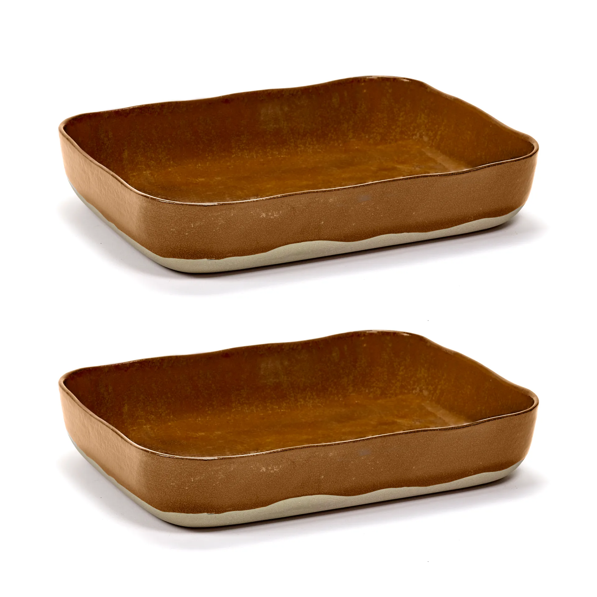 2 Moldes para horno La Nouvelle Table No10 22x30 cm, Brown Serax