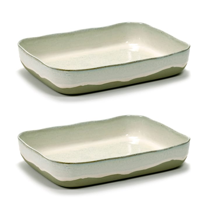 2 Moldes para horno La Nouvelle Table No10 22x30 cm, White Serax