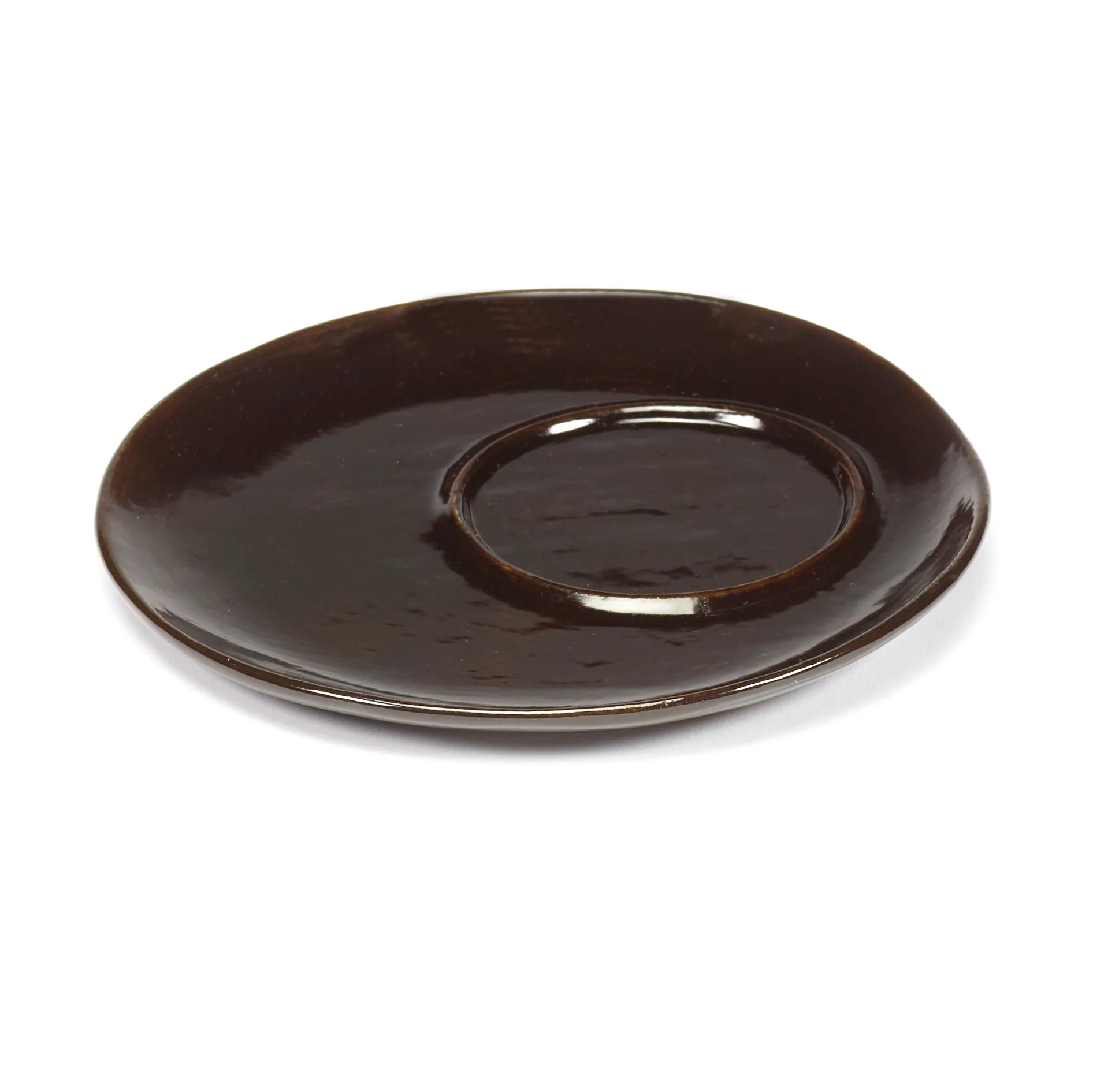 2 Platillos para taza de café La Mère Ø14,5 cm, Dark brown Serax