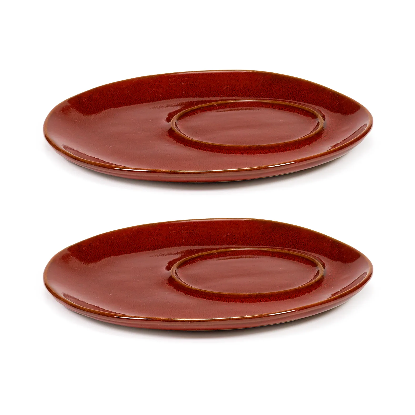 2 Platillos para taza de café La Mère Ø14,5 cm, Venetian red Serax