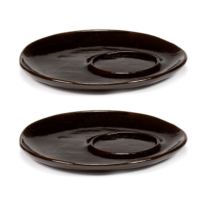 2 Platillos para taza expreso La Mère Ø11 cm - Dark brown - Serax