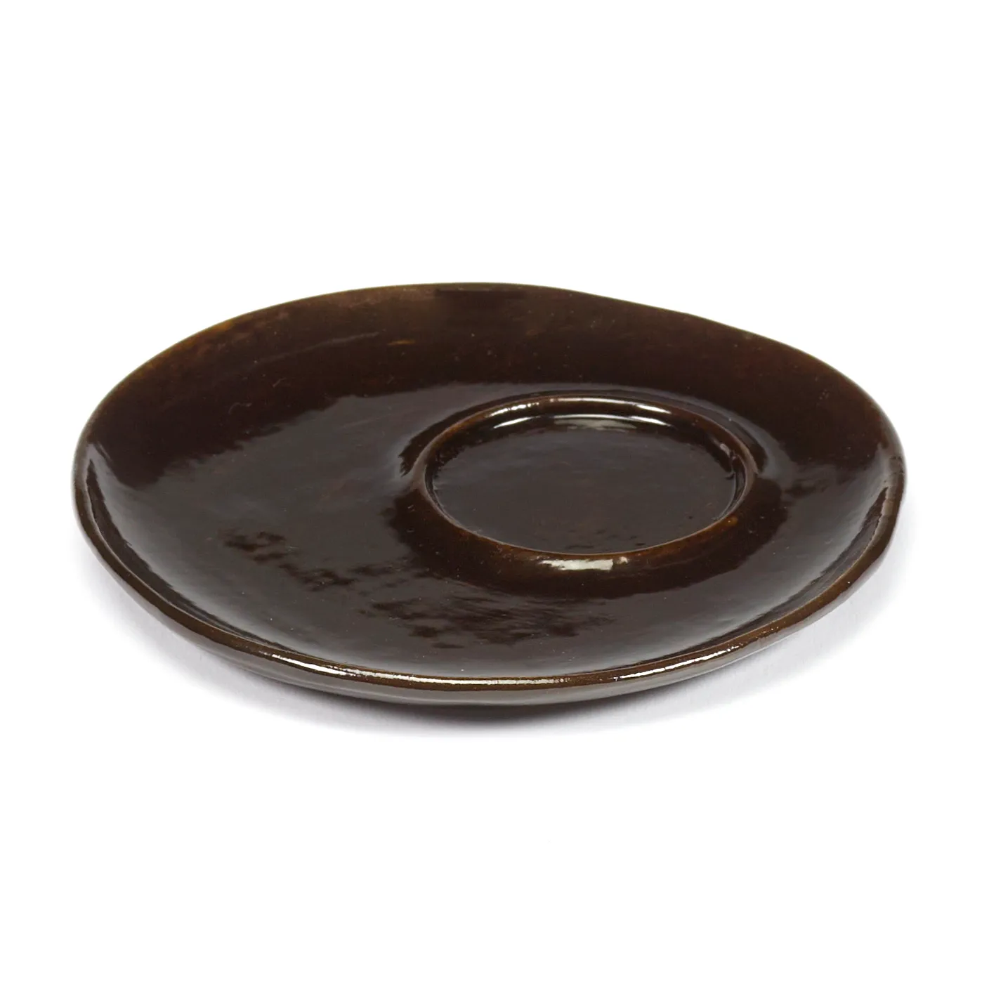 2 Platillos para taza expreso La Mère Ø11 cm, Dark brown Serax