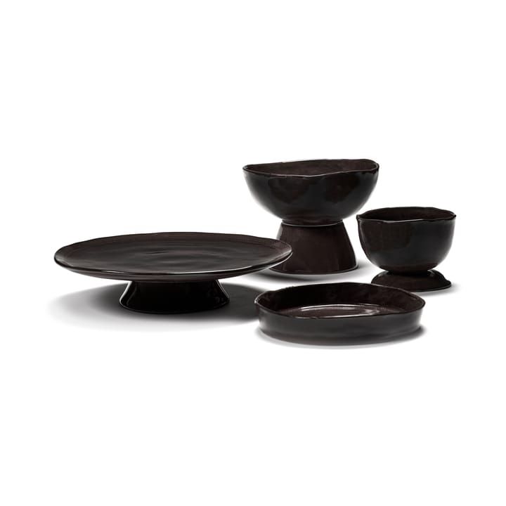 2 Platos hondos La Mère Ø20 cm, Dark brown Serax