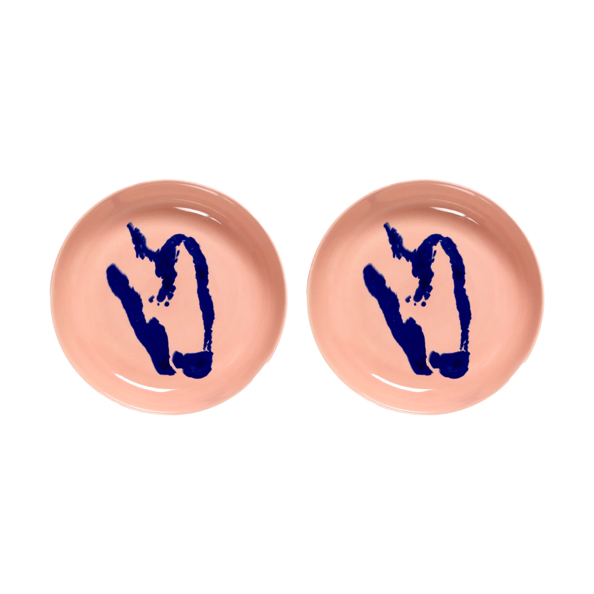 2 Platos hondos Ottolenghi Feast Ø22 cm, Pink-pepper blue Serax