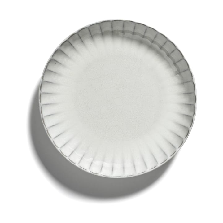 2 Platos Inku high M Ø21 cm, White Serax