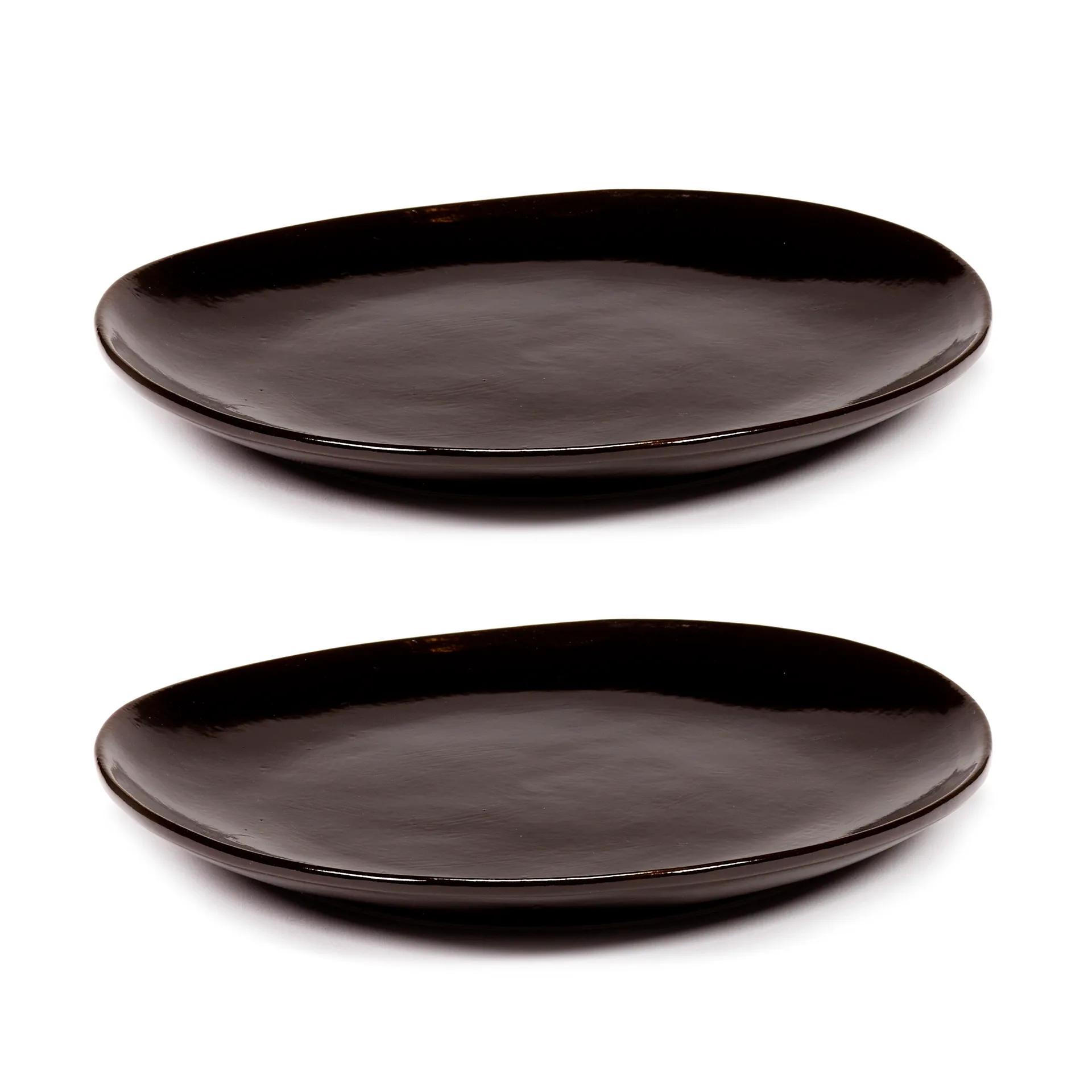 2 Platos La Mère M Ø20 cm, Dark brown Serax