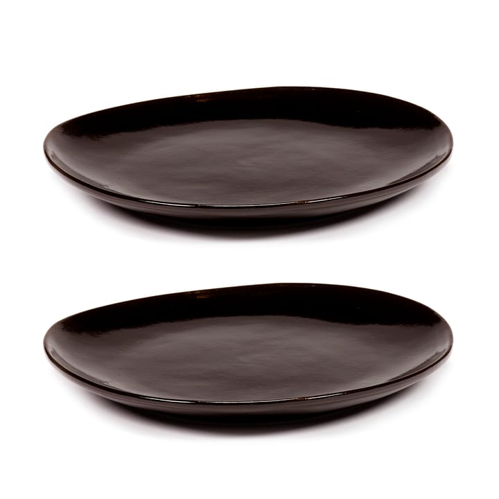 2 Platos La Mère M Ø20 cm - Dark brown - Serax