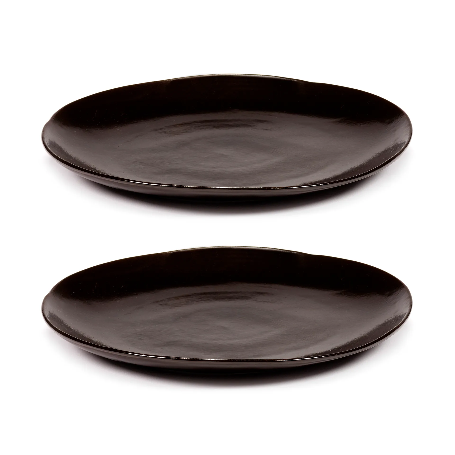 2 Platos La Mère XL Ø27 cm, Dark brown Serax