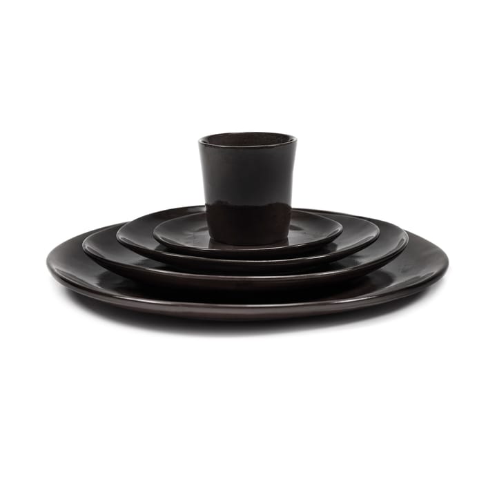 2 Platos La Mère XL Ø27 cm, Dark brown Serax