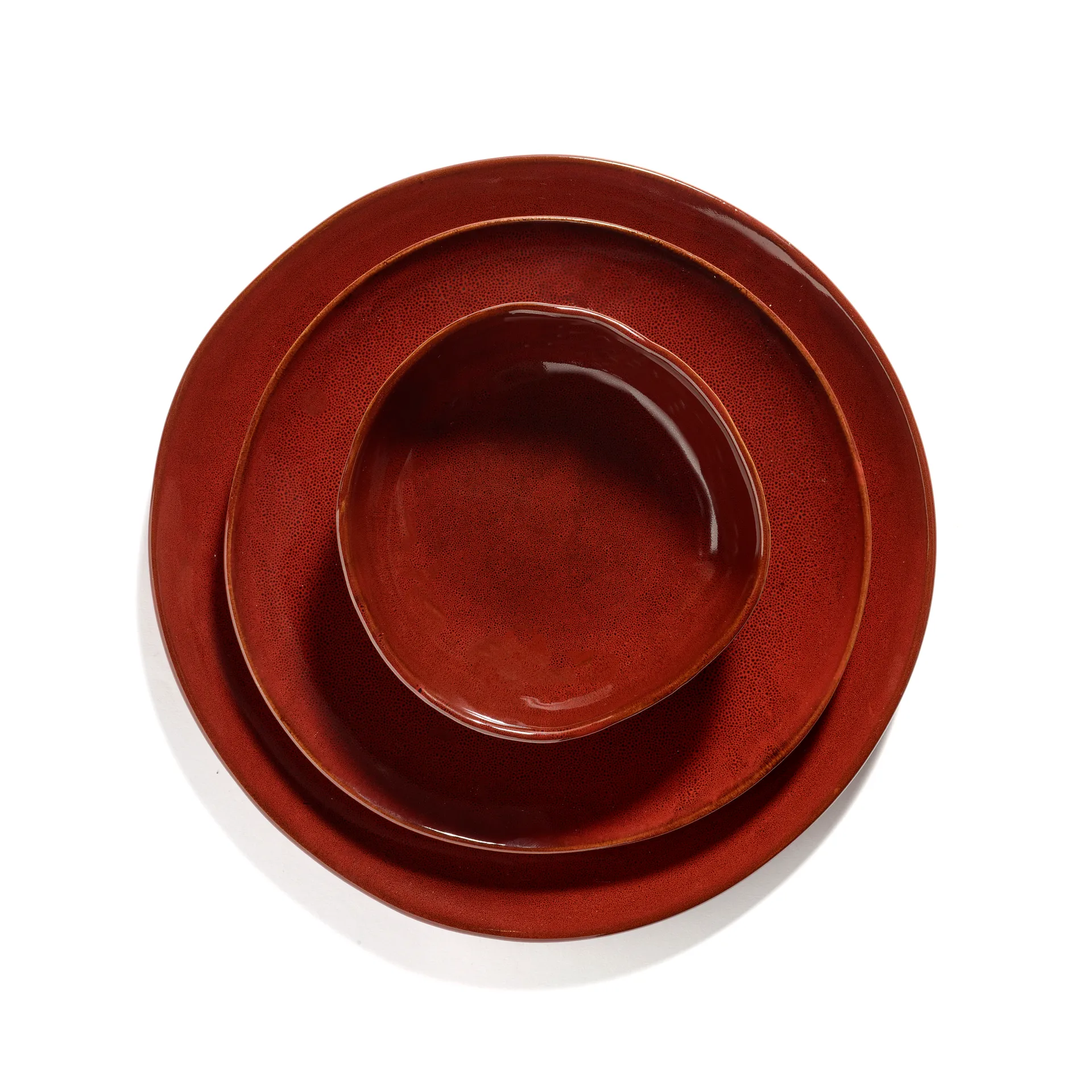 2 Platos La Mère XL Ø27 cm, Venetian red Serax