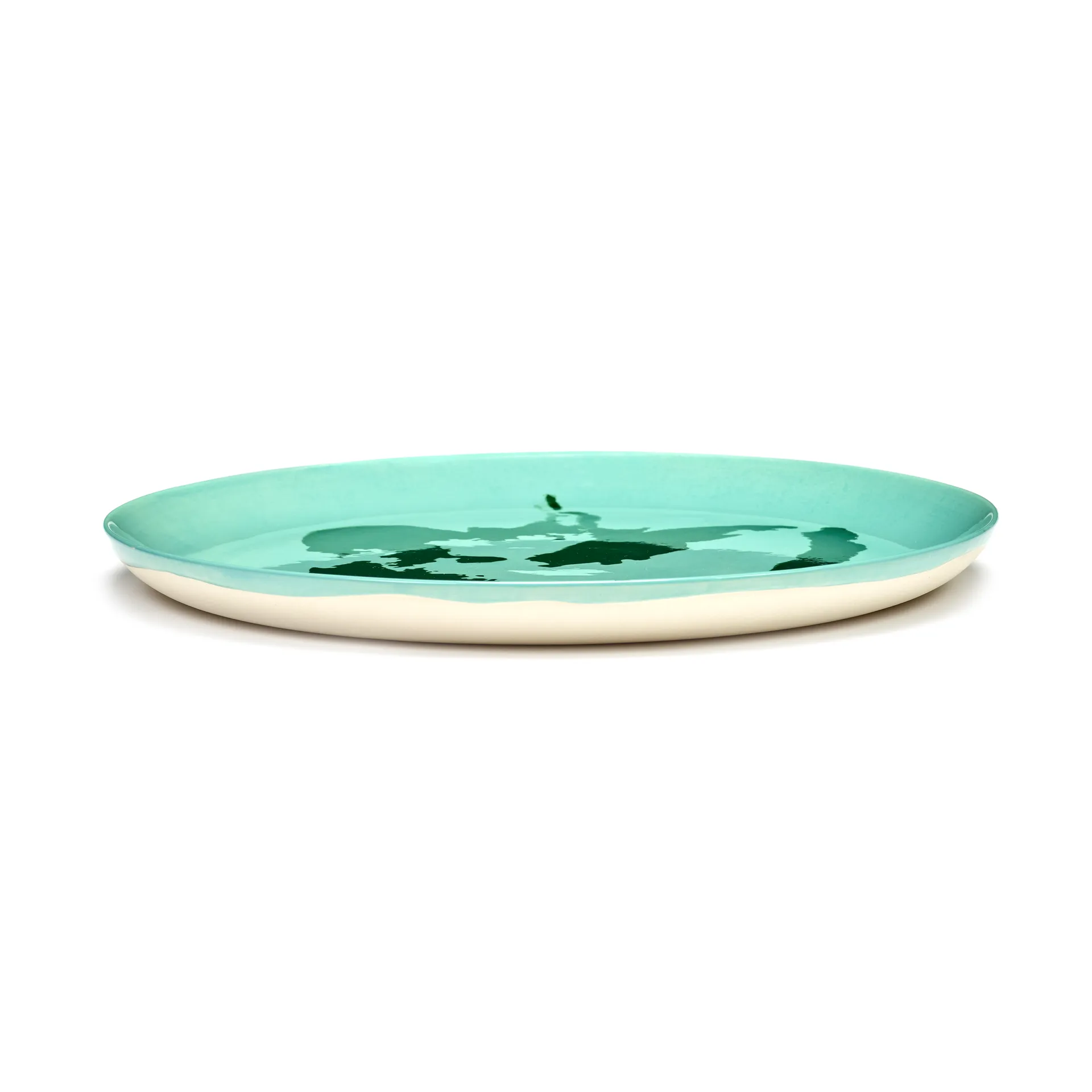 2 Platos Ottolenghi Feast L Ø26,5 cm, Azure-pepper green Serax