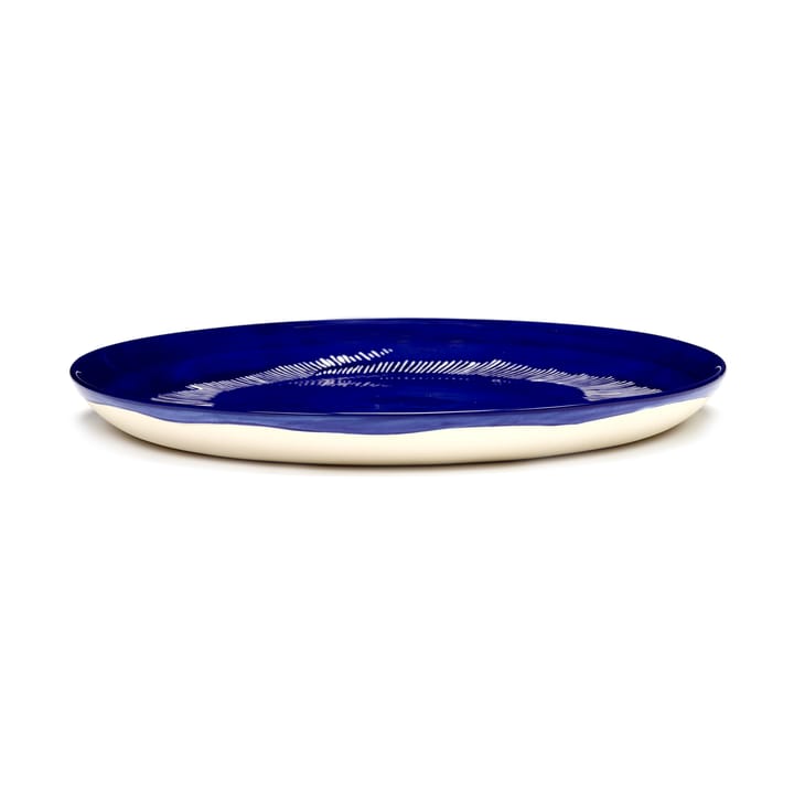 2 Platos Ottolenghi Feast M Ø22,5 cm, Dark blue stripes-white Serax