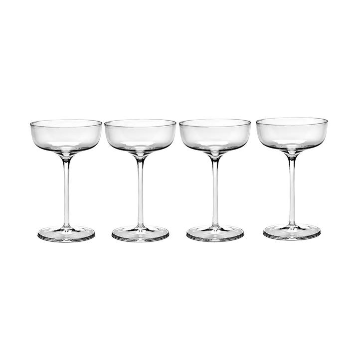 4 Copas de champán Passe-Partout 15 cl transparente - Serax