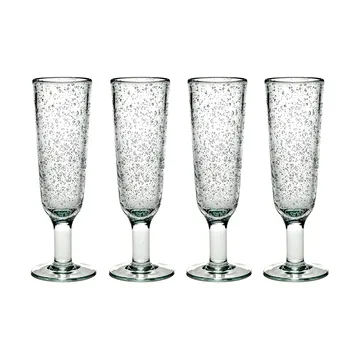 4 Copas de champán Pure Pascale Transparente - Serax