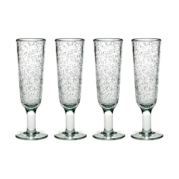 4 Copas de champán Pure Pascale Transparente - Serax