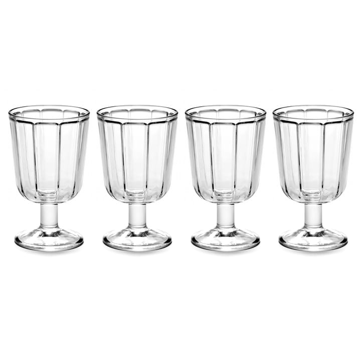 4 Copas de vino blanco Surface 18 cl - Transparente - Serax