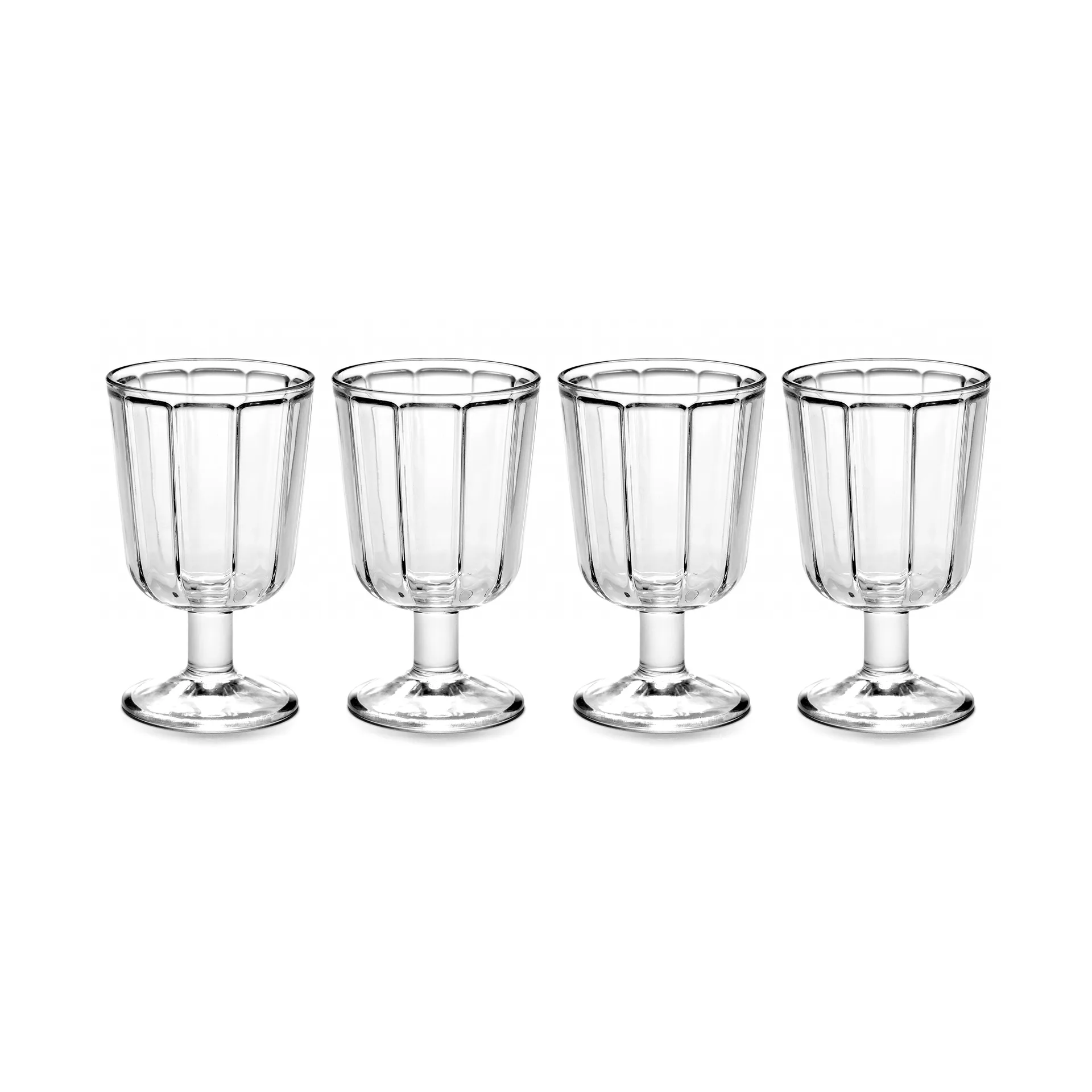 4 Copas de vino blanco Surface 18 cl Transparente Serax