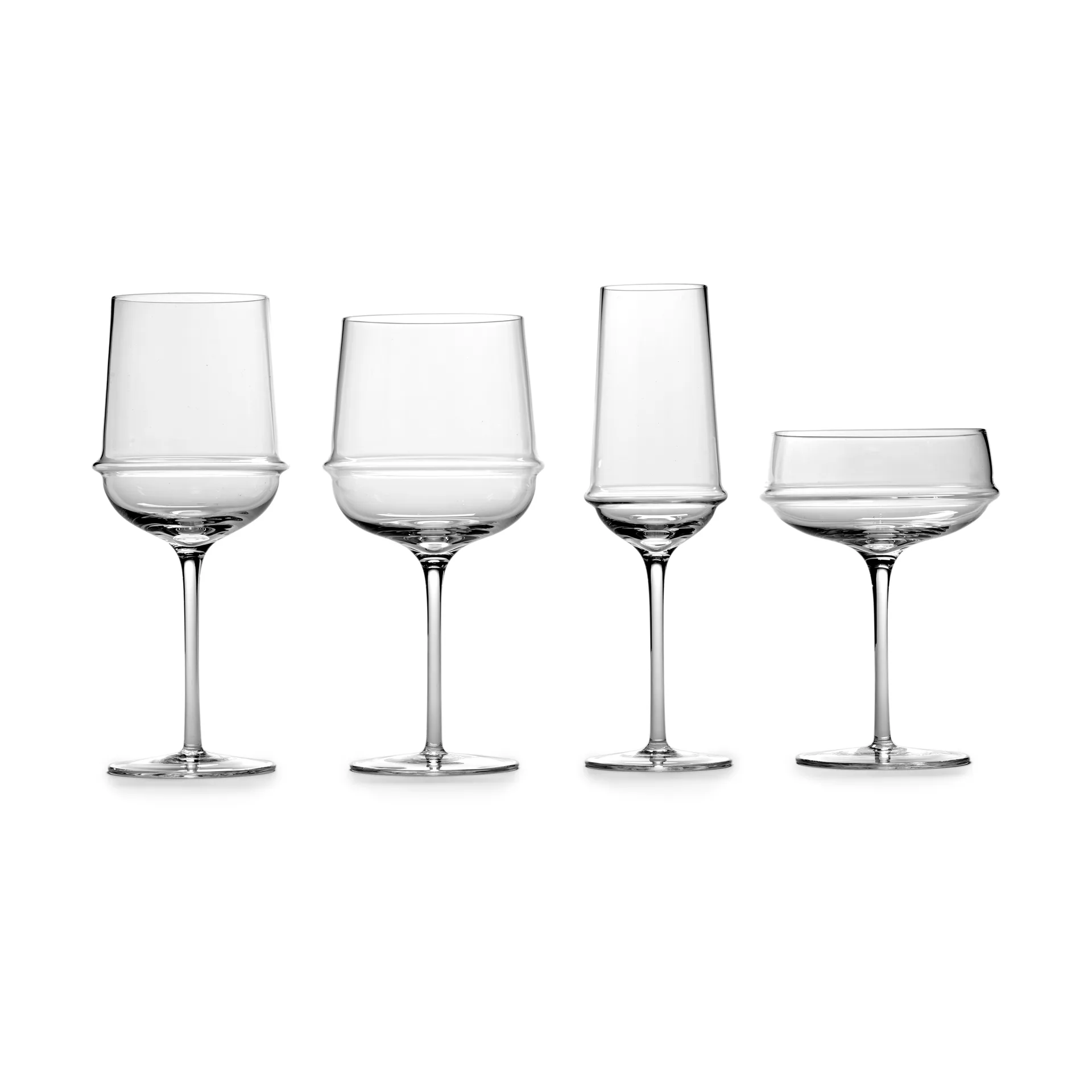 4 Copas de vino rojo Dune 45 cl, Clear Serax
