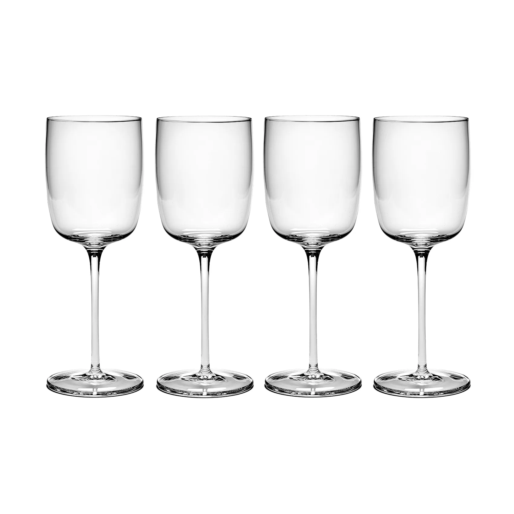 4 Copas de vino tinto Passe-Partout 35 cl transparente,  Serax
