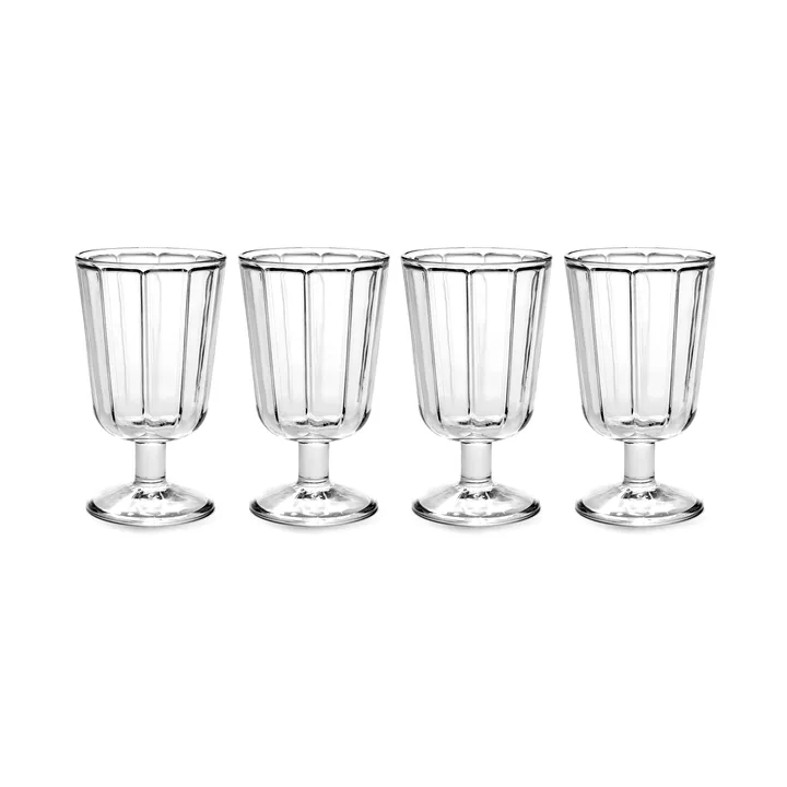 4 Copas de vino tinto Surface 23 cl Transparente - Serax