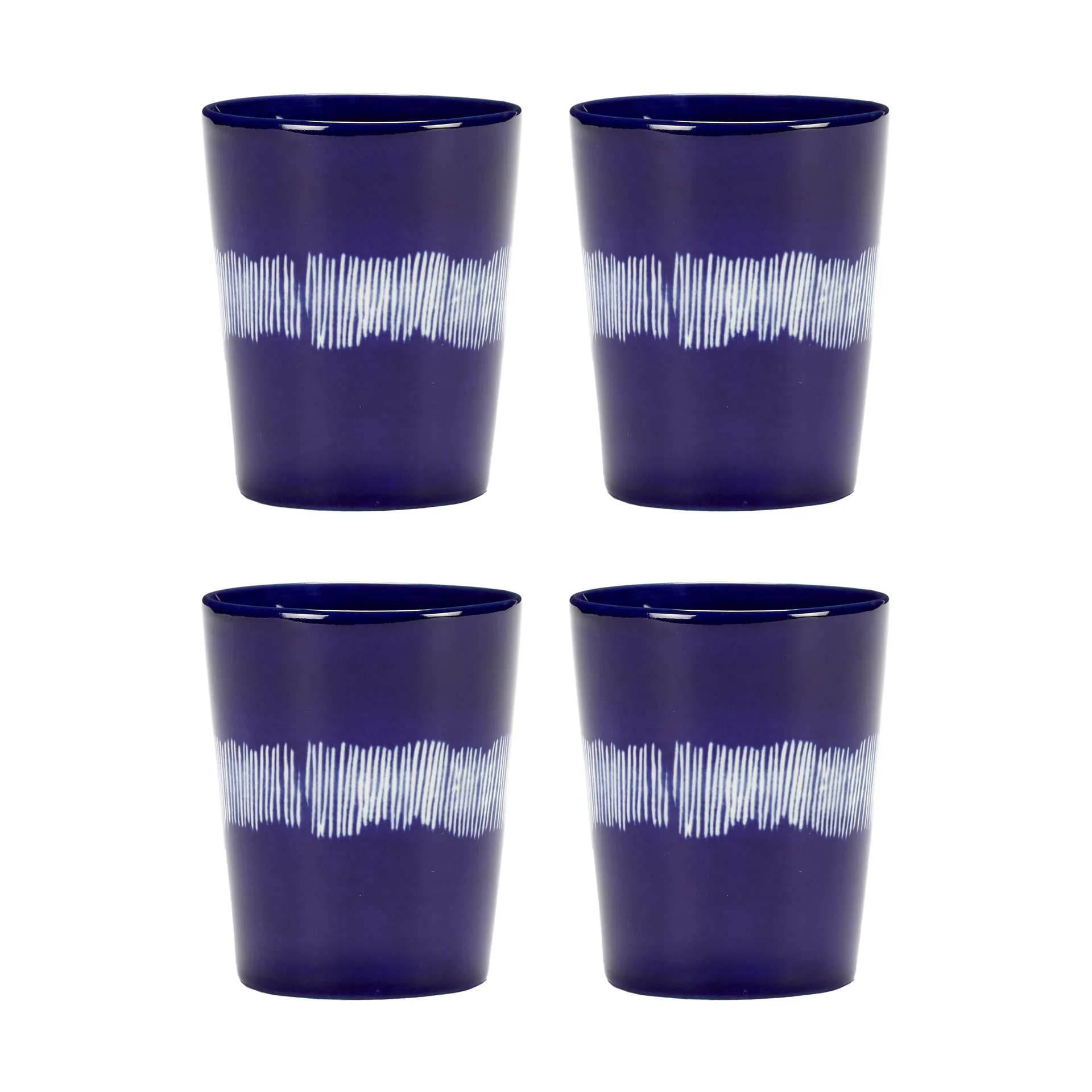 4 Tazas de té Ottolenghi Feast 33 cl, Dark blue-white Serax