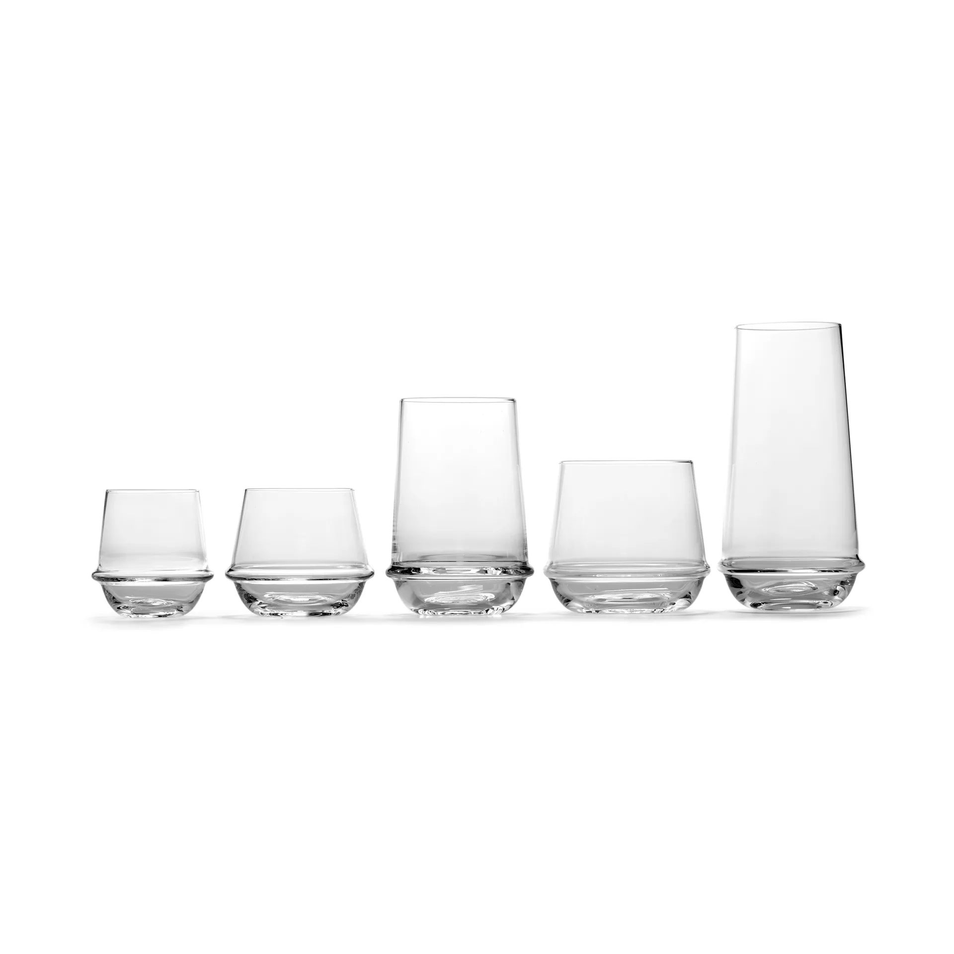4 Vasos de longdrink Dune 55 cl, Clear Serax