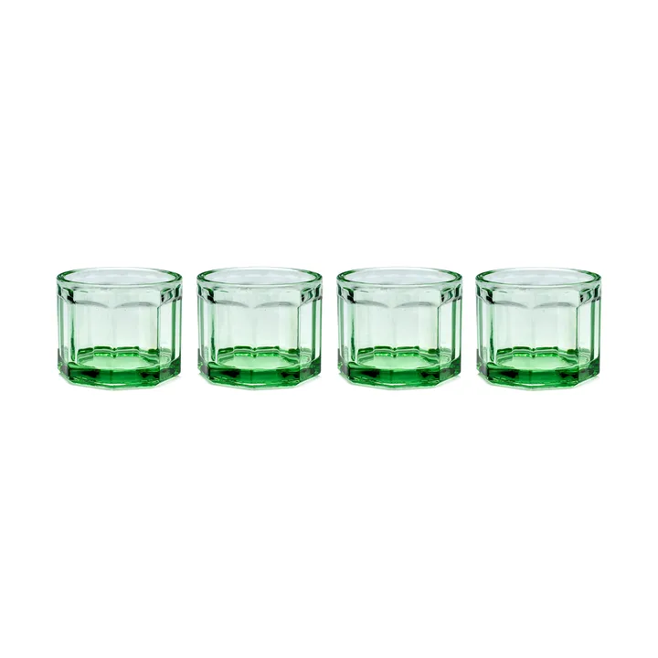 4 Vasos Fish & Fish 16 cl Green - Serax