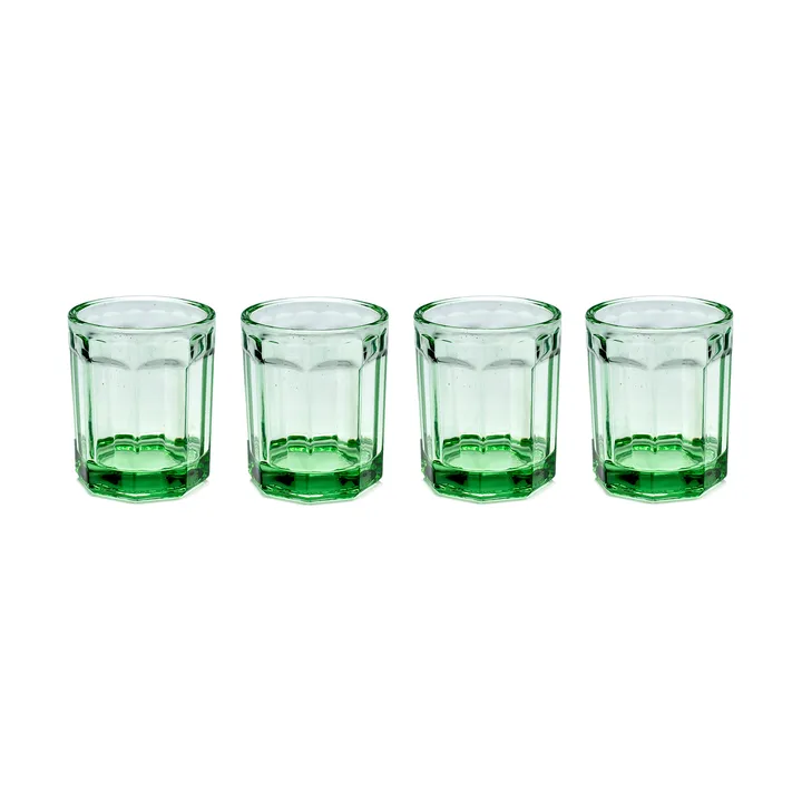 4 Vasos Fish & Fish 22 cl Green - Serax