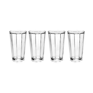 4 Vasos largos Surface 45 cl Transparente - Serax