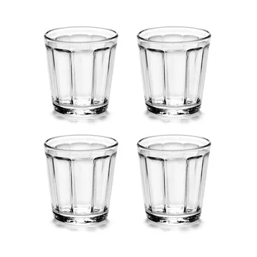 4 Vasos para espresso Surface 10 cl Transparente - Serax