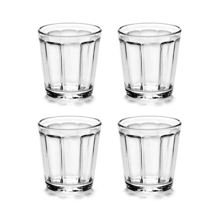 4 Vasos para espresso Surface 10 cl Transparente - Serax