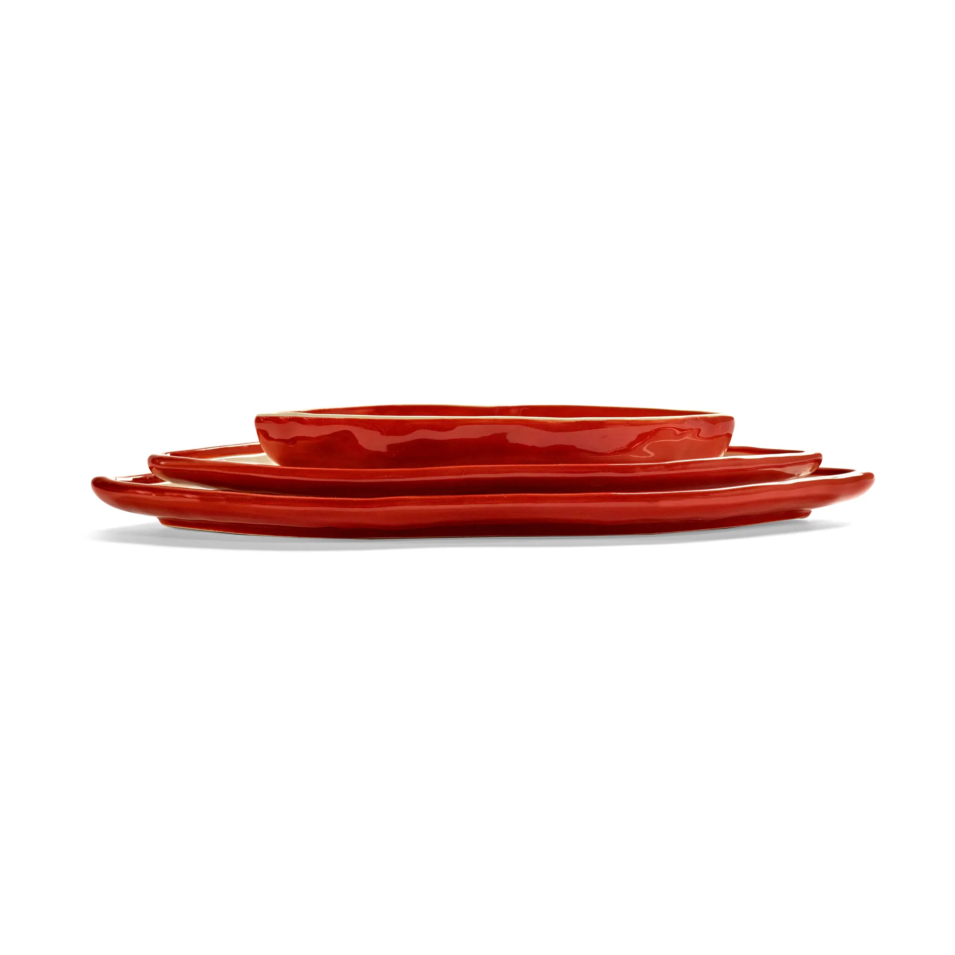 Bandeja M Les Objets Mouleversants, Red-white Serax