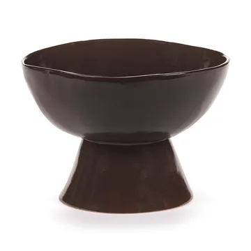 Bol con pie La Mère large Ø20,5 cm - Dark brown - Serax