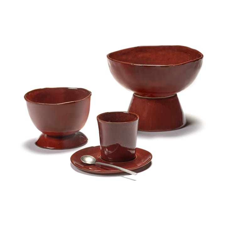 Bol con pie La Mère large Ø20,5 cm, Venetian red Serax