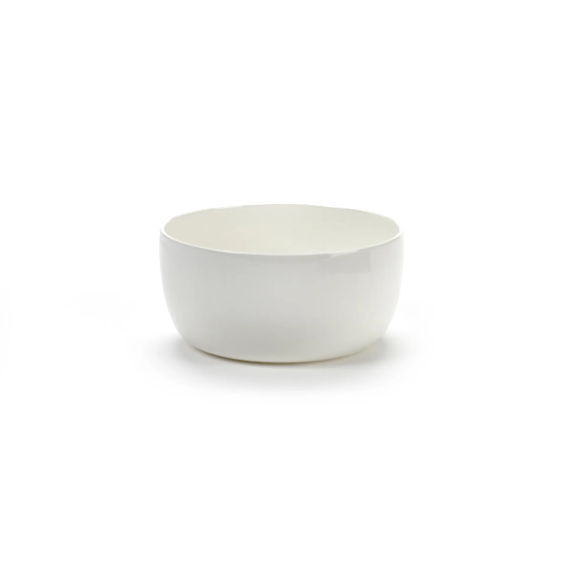 Bol para desayuno con canto bajo Base blanco, 12 cm Serax