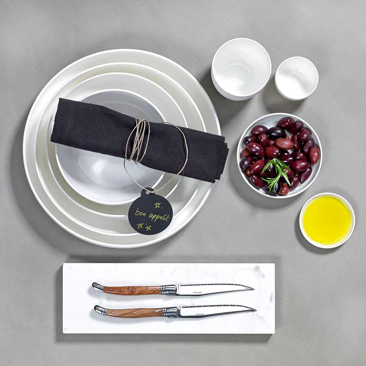 Bol para desayuno con canto bajo Base blanco, 12 cm Serax