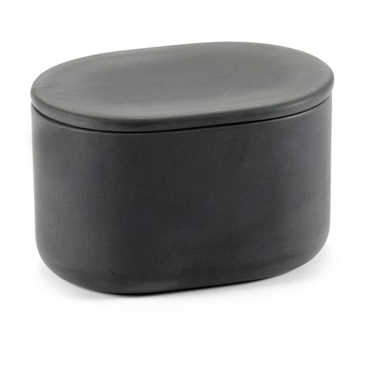 Bote de almacenaje ovalado con tapa Cose alto 6,5x10,2 cm - Dark Grey - Serax