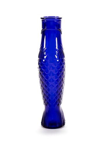 Botella de vidrio Fish & Fish 1 l - Cobalt blue - Serax