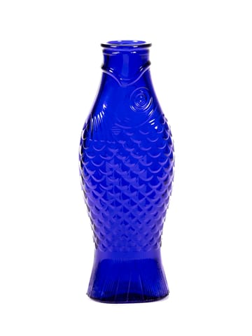 Botella de vidrio Fish & Fish 1 l - Cobalt blue - Serax