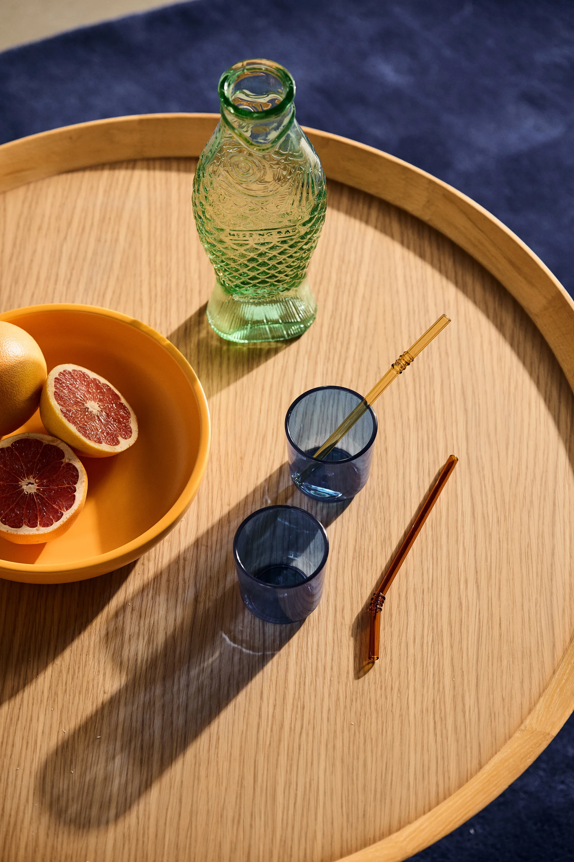 Botella de vidrio Fish & Fish 85 cl, Green Serax