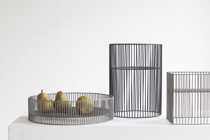 Cesta Turn cuadrada 22x22 cm, Grey Serax