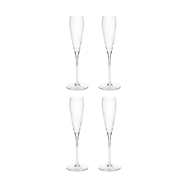 Copa de champán Silhouette flute 15 cl set de 4 - Clear - Serax