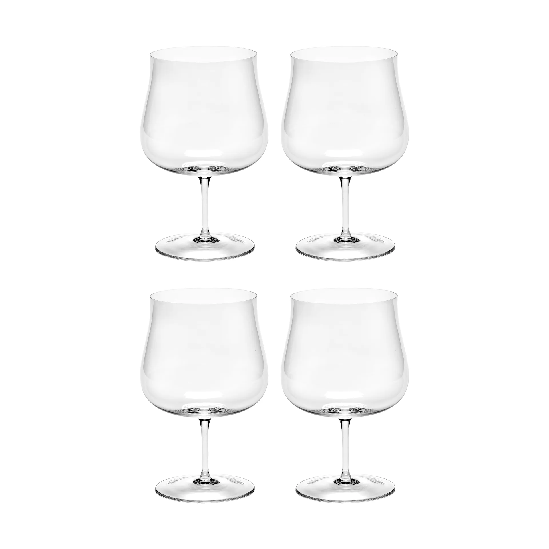 Copa de vino Silhouette Bourgogne 73 cl set de 4, Clear Serax