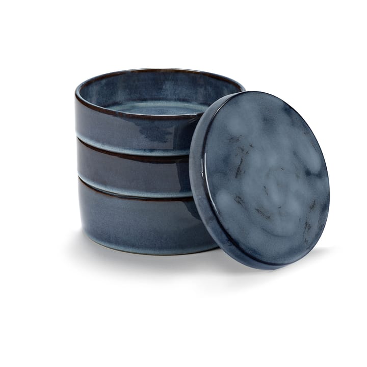 Cuencos apilables Pure Ø14 cm 3 piezas, Dark Blue Serax