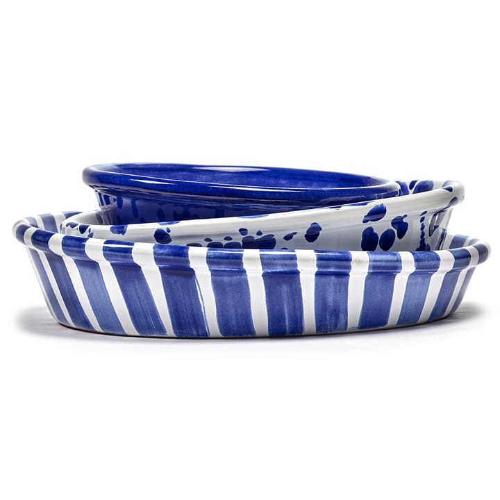 Ensaladera Table Nomade M, blanco-azul Serax