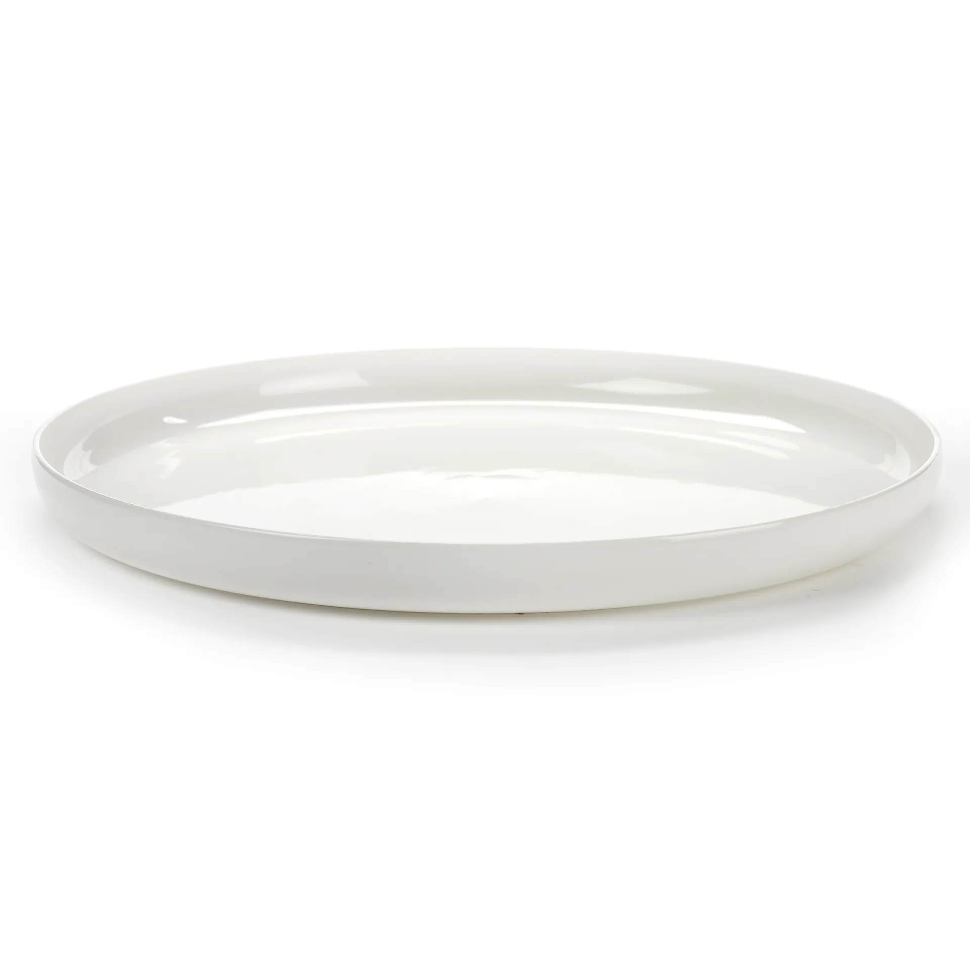 Fuente de servir con canto alto Base blanco, 32 cm Serax