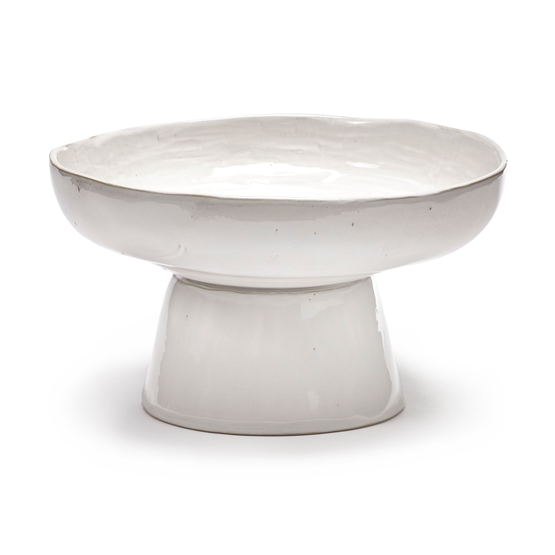 Fuente de servir con pie La Mère Ø31 cm, Off white Serax