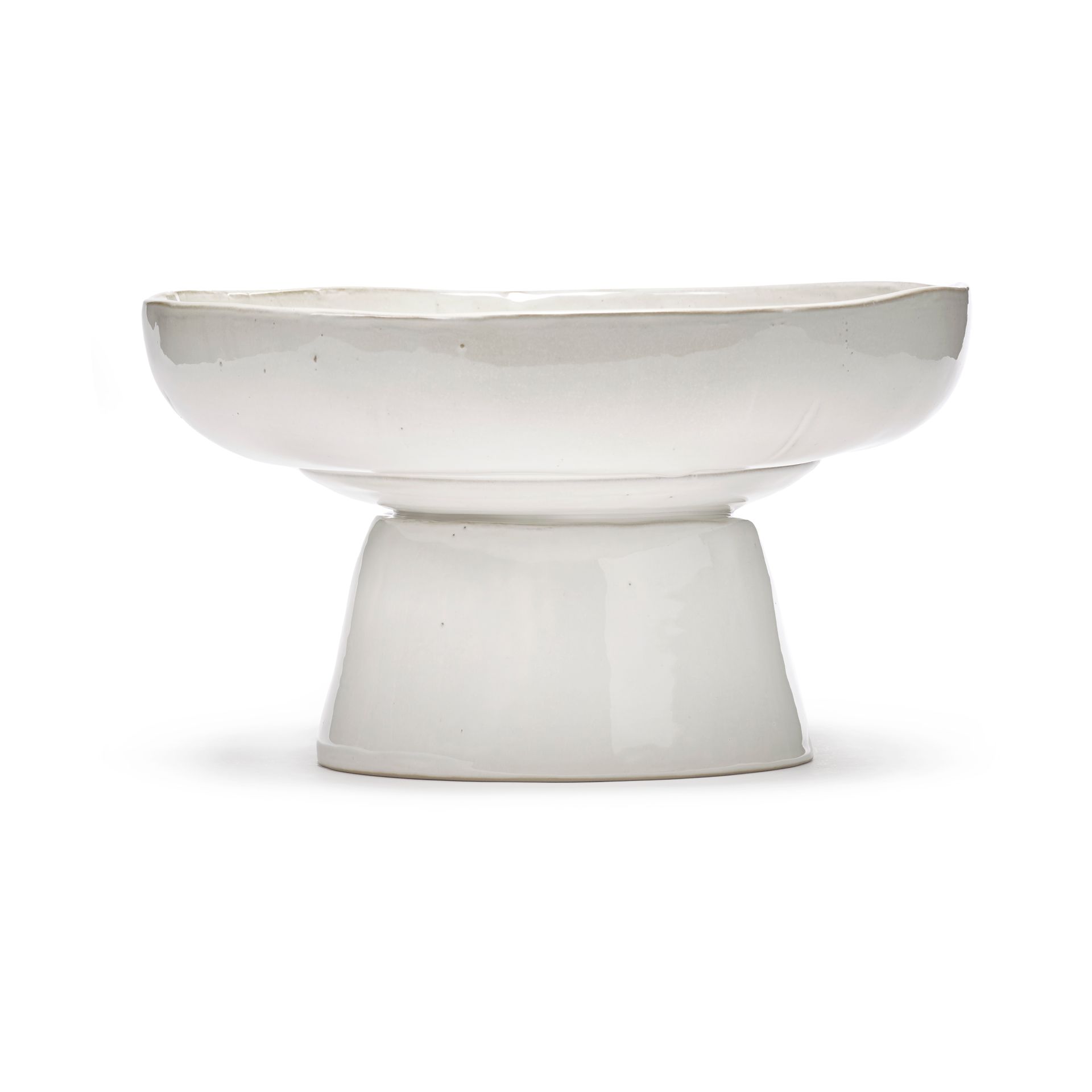 Fuente de servir con pie La Mère Ø31 cm, Off white Serax