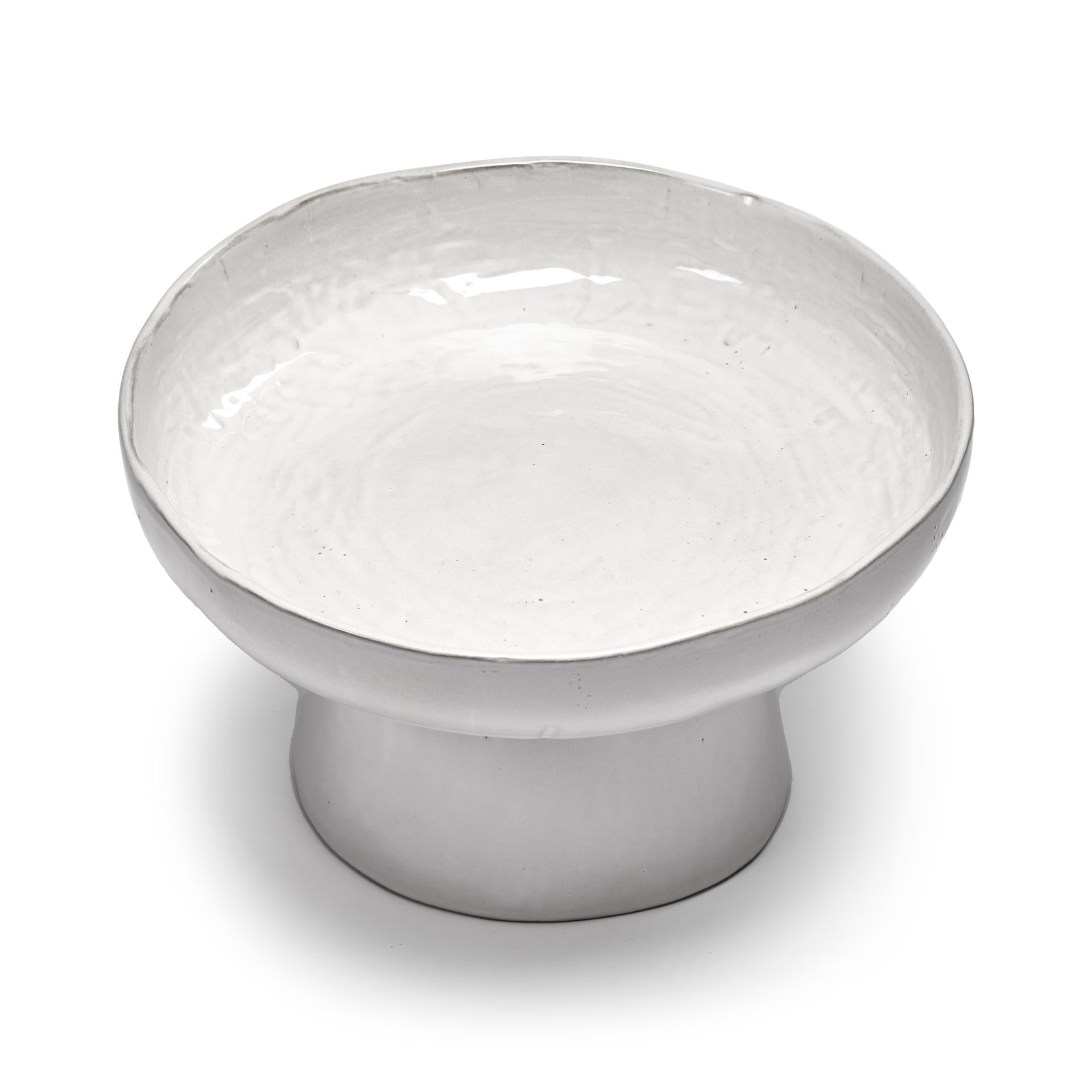 Fuente de servir con pie La Mère Ø31 cm, Off white Serax
