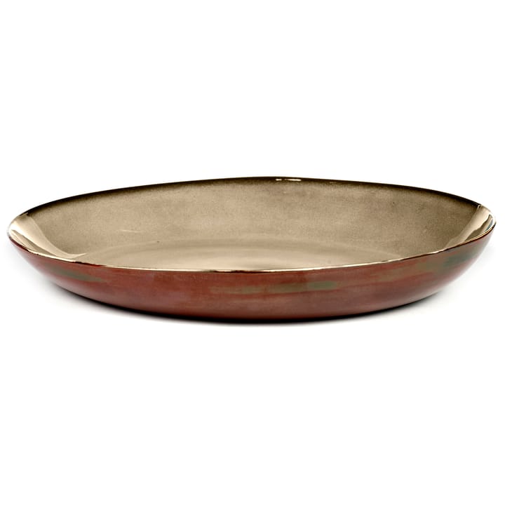 Fuente de servir Terres de Rêves 35,5 cm - Misty grey-rust - Serax